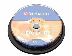 Verbatim DVD-R Matt Silver 4.7 GB 10 pc[s] (VERBATIM DVD-R AZO 4.7GB 16X MATT SILVER SURFACE 10 PK SPIND)