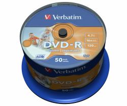 Verbatim 43533 blank DVD 4.7 GB DVD-R 50 pc[s] (Verbatim 1x50 Verbatim DVD-R 4,7GB 16x Speed, photo printable 43533)
