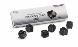 Xerox Genuine WorkCentre C2424 Solid Ink Black [6 sticks] (XEROX C2424 SOLID INK BLACK C2424 BLACK SOLID INK)