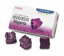 Xerox Genuine Phaser 8500 / 8550 Magenta Solid Ink [3,000 pages] - 108R00670 (XEROX PHASER 8550 MAGENTA PHASER 8550 8500 MAGENTA 3 PACK)