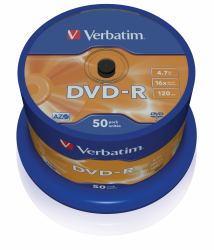 Verbatim DVD-R Matt Silver 4.7 GB 50 pc[s] (VERBATIM DVD-R AZO 4.7GB 16X MATT SILVER SURFACE 50 PK SPIND)