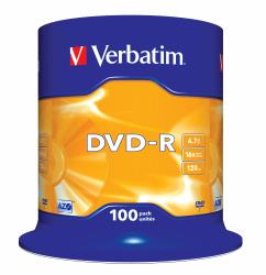 Verbatim DVD-R Matt Silver 4.7 GB 100 pc[s] (Verbatim DVD-R 16x 100pk Spindle)