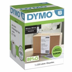 DYMO Authentic LabelWriter Extra Large Shipping Labels | 104 mm x 159 mm | Self Adhesive | Roll of 220 Easy-Peel Labels | for LabelWriter 4XL/5XL Label Makers (OEM Dymo S0904980 DirectLabel-etikett...