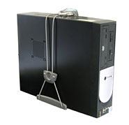 Ergotron Universal CPU Holder Desk-mounted CPU holder Grey (UNIVERSAL CPU HOLDER DARK GREY - 22.7KG F DIFFERENT SURFACES)