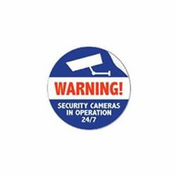 Axis Surveillance Sticker [pack of 50] decorative sticker Blue,Red,White (SURVEILLANCE STICKER ENG 50PCS - .)