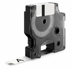 DYMO 9mm RHINO Coloured Vinyl label-making tape D1 (RHINOPRO VINYL LABELS - 9MM X 5.5M BLACK ON WHITE)