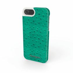 Kensington Leather Texture Case for iPhone® 5/5s - Teal (Kensington Leather Hardshell for iPhone 5 - Teal Ostrich)
