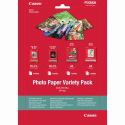 Canon VP-101 Photo Paper Variety Pack 4x6” and A4 - 20 Sheets (VP-101 A4 & 10 X 15 PHOTO PAPER)