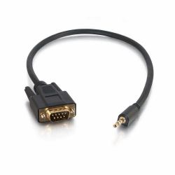 C2G 0.5m VelocityTM DB9 Male to 3.5mm Male Adapter Cable (Legrand 0.5m Velocity[TM] DB9 Male to 3.5mm Male Adapter Cable [Lifetime warranty])