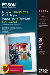Epson A4 Premium Semigloss Photo Paper 251gsm, 20 sheets (PREMIUM SEMI-GLOSS PHOTO PAP A4 20SH)