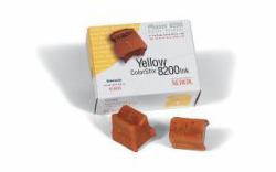 Xerox GENUINE 2 YELLOW COLORSTIX 8200 IN ink stick (TEK PHASER 8200 YELLOW TONER TEKTRONIX PHASER 6800-2 YELLOW)
