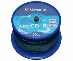 Verbatim CD-R AZO Crystal 700 MB 52x 50 pc[s] (VERBATIM CD-R AZO 700MB 52X CRYSTAL SURFACE 50 PK SPINDLE)