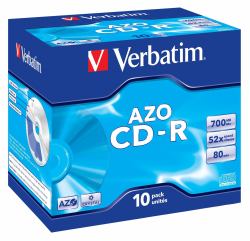 Verbatim CD-R AZO Crystal 700 MB 52x 10 pc[s] (Verbatim 10PK 80Min 52X Crystal CD-RJC)