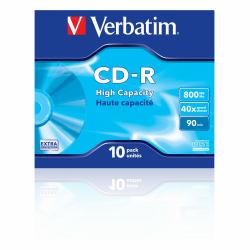 Verbatim CD-R High Capacity 800 MB 40x 10 pc[s] (VERBATIM CD-R 800MB 40X EXTRA PROTECTION SURFACE [10 PACK])