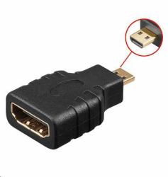 Microconnect HDM19F19MM cable gender changer Micro HDMI HDMI Black (HDMI 19 - HDMI 19 D F-M Micro - HDMI Female - HDMI male micro - Gold plated contacts - Warranty: 300M)