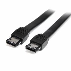 StarTech.com 3 ft Shielded External eSATA Cable M/M (StarTech Shielded External eSATA Cable - eSATA cable - Serial ATA 150 - eSATA [M] to eSATA [M] - 3 ft - black - ESATA3 - eSATA cable - Serial AT...