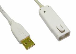 Cables Direct Cable Repeater USB cable USB 2.0 12 m USB A 0.48 Gbit/s White (12m USB 2.0 Active Extension Cable)
