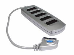 Cables Direct 5 Way SCART Splitter Box SCART cable 0.4 m SCART [21-pin] Silver (CDL 5 Way SCART Splitter Box Silv)