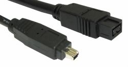 Cables Direct CDLIEE-1002-5M FireWire cable 4-p 9-p Black (CDL 5MTR 9PIN M TO 4 PIN M FIREWIRE)