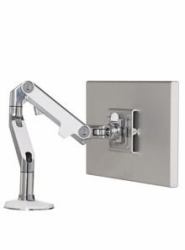 Humanscale Clamp Arm Alu/White for single monitor