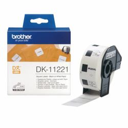 Brother Square Paper Label (DK QUADR. SINGLE ROLLS WHITE - 1000PCS/RL)