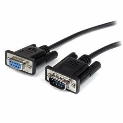 StarTech.com 3m Black Straight Through DB9 RS232 Serial Cable - M/F (DB9 RS232 SERIAL EXTENSION CABL - 3M BLACK MALE TO FEMALE CABLE)