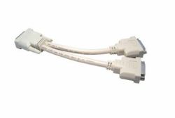 Cables Direct DV-188/1.8 DVI cable 1.8 m DVI-D 2 x DVI-D White (CDL 1.8m DVI-D M to 2x F Splitter)