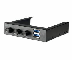 Akasa AK-FC-06U3BK fan speed controller 3 channels Black (Akasa fan control USB 3 AK-FC-06U3BK)