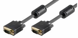 Microconnect MONGG5FB VGA cable 5 m VGA [D-Sub] Black (SVGA HD15 5m M-M w.ferrit core - DoubleShielded Black - Max. resolution Full HD 1920x1080p - Warranty: 300M)