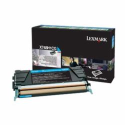 Lexmark X748H3CG toner cartridge 1 pc[s] Original Cyan (Toner LEXMARK CC X748-Farbe: cyan, Kapazit?t: 10.000 Seiten bei 5% Deckung)