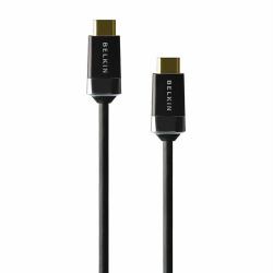 Belkin High Speed HDMI 2m HDMI cable HDMI Type A [Standard] Black (HDMI Cable/High Speed Gold/2m - High Speed HDMI 2m, 2 m, HDMI - Type A [Standard], HDMI Type A [Standard], Black - Warranty: 12M)