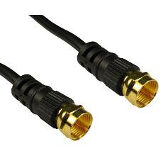 Cables Direct 2FK-15 coaxial cable 15 m F-type Black (CDL 15m F Connector - Black)