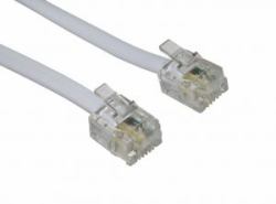 Cables Direct RJ-11, 30m White (CDL 30m RJ11 to RJ11 Modem White)