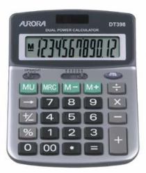 Aurora DT398 calculator Desktop Financial Grey (Aurora DT398 Desk Calculator)