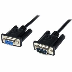 StarTech.com 1m Black DB9 RS232 Serial Null Modem Cable F/M (1M BLACK DB9 RS232 SERIAL - NULL MODEM CABLE DB9F-DB9M)