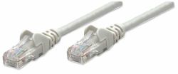 Intellinet Network Patch Cable, Cat6, 3m, Grey, CCA, U/UTP, PVC, RJ45, Gold Plated Contacts, Snagless, Booted, Lifetime Warranty (NETWORK CABLE CAT6 CCA 3M- - GREY U/UTP SNAGLESS/BOOTED)