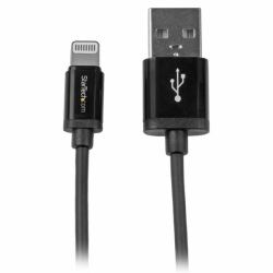 StarTech.com 1 m [3 ft.] USB to Lightning Cable - iPhone / iPad / iPod Charger Cable - High Speed Charging Lightning to USB Cable - Apple MFi Certified - Black (1M USB TO LIGHTNING CABLE - USB IPHO...