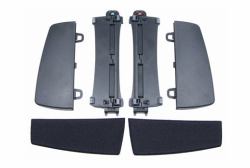 Kinesis AC820-blk wrist rest Plastic Black (A Kinesis product- the VIP3 [V-Lifter and Integrated Palm Supports] accessories attach easily to the base of the Freestyle2 Keyboard allowing quick and r...