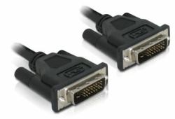 DeLOCK DVI 24+1 Cable 0.5m male/male DVI cable DVI-D Black (Delock Monitorkabel DVI 0.5m St/St [Dual-Link])