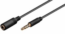 Microconnect IPOD002B audio cable 0.5 m 3.5mm Black (Headphone & Audio Cable, 0.5m - 3.5mm Minijack extension Cable - Warranty: 300M)