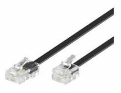 Microconnect MPK456S telephone cable 6 m Black (RJ11-RJ45 6M M/M Black - 6P/4C-8P/4C - Warranty: 300M)
