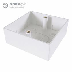 CONNEkT Gear Single Gang Back Box Surface Mount 32mm Deep - White (Single Gang Back Box Surface Mount 32mm Deep - White)