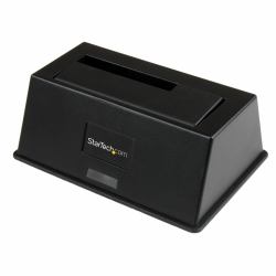StarTech.com Single Bay USB 3.0 to SATA Hard Drive Docking Station, USB 3.0 [5 Gbps] Hard Drive Dock, External 2.5/3.5" SATA I/II/III HDD/SSD Docking Station, Top-Loading Hard Drive Bay (ESTACI N A...