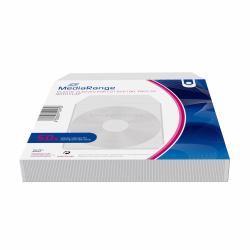 MediaRange BOX64 optical disc case Sleeve case 1 discs Grey (MEDIARANGE PLASTIC SLEEVES FOR 1 DISC 50 PACK)