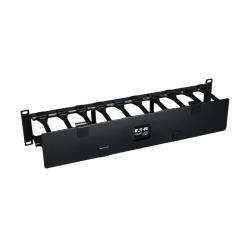 Tripp Lite SRCABLEDUCT2UHD SmartRack 2U High Capacity Horizontal Cable Manager - Finger duct with dual-hinge cover (Smartrack 2u high capacity horizontal cable manager - finger duct with dual-hinge...