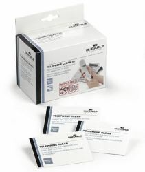 Durable 5785 Equipment cleansing wet cloths Screens/Plastics (Durable Telephone Clean 50 Sachets [50])