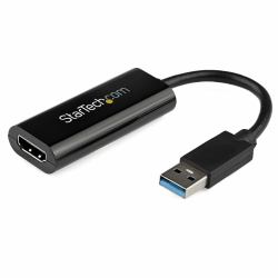 StarTech.com USB 3.0 to HDMI Adapter, USB to HDMI Monitor Converter for Windows, 1080P [no support for macOS/ChromeOS/Linux] - TAA (USB TO HDMI ADAPTER EXTERNAL - DISPLAY VIDEO CONVERTER DONGLE)