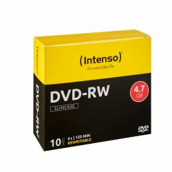 Intenso DVD-RW 4.7GB, 4x 10 pc[s] (Intenso - DVD-RW x 10 - 4.7 GB - lagri)