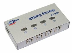 Cables Direct USB-024 printer switch Wired (CDL 4 Port USB Sharing Switch)