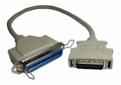 Cables Direct IE-201 parallel cable Grey 0.5 m (0.5m 36 Centronics [F] to Micro 36c Adapter Cable)
